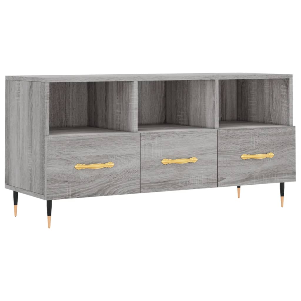 Tv-meubel 102x36x50 cm bewerkt hout