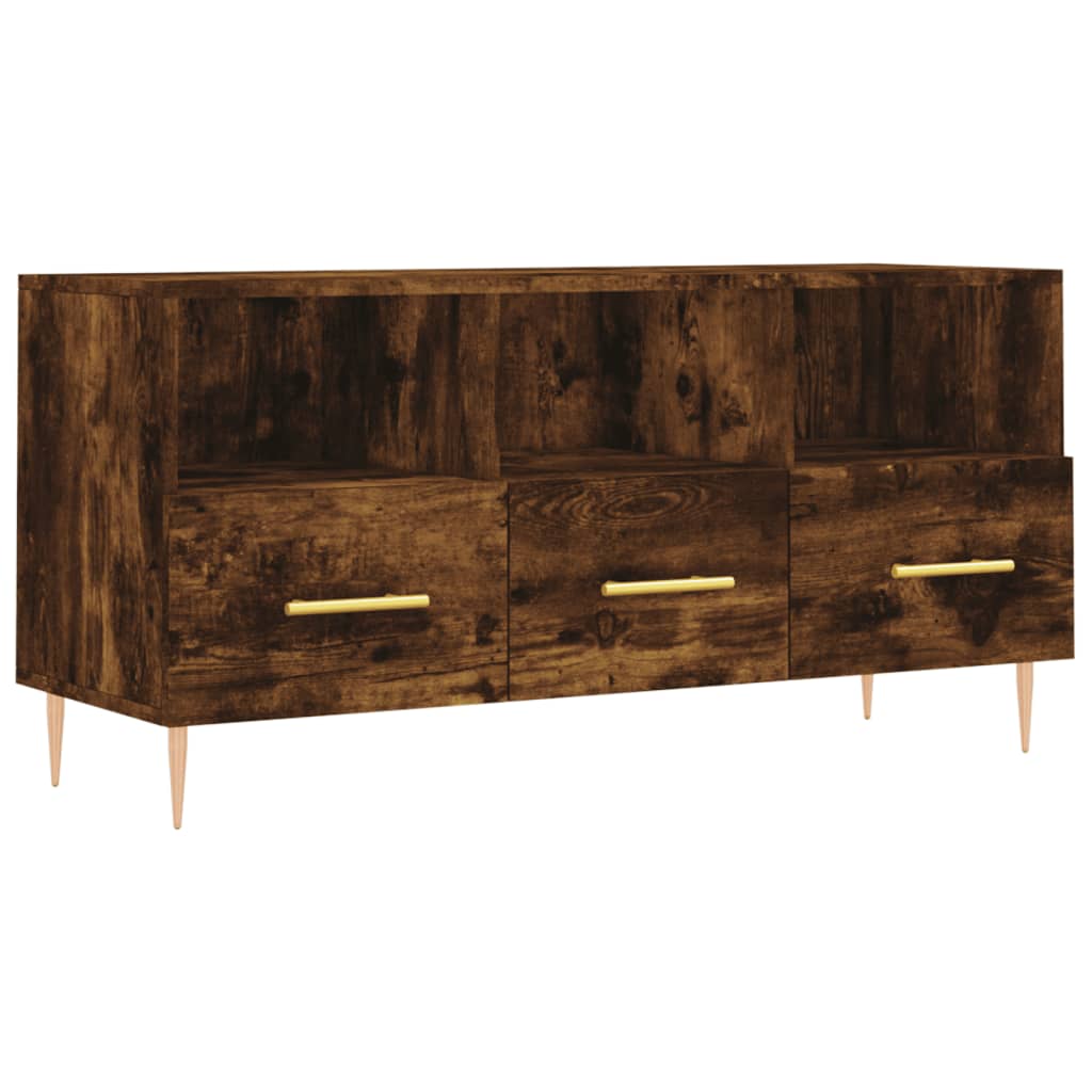 Tv-meubel 102x36x50 cm bewerkt hout eikenkleurig