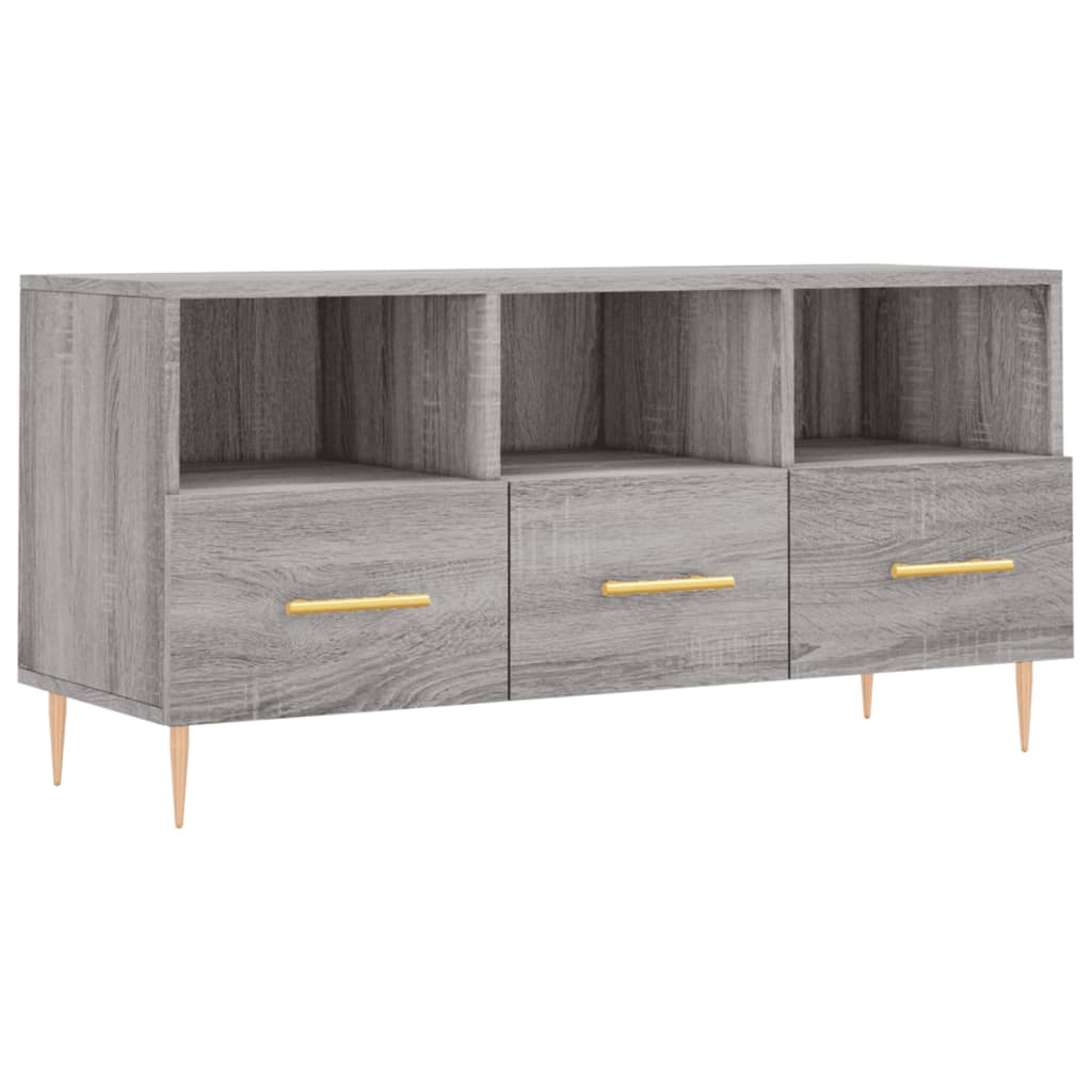 Tv-meubel 102x36x50 cm bewerkt hout eikenkleurig