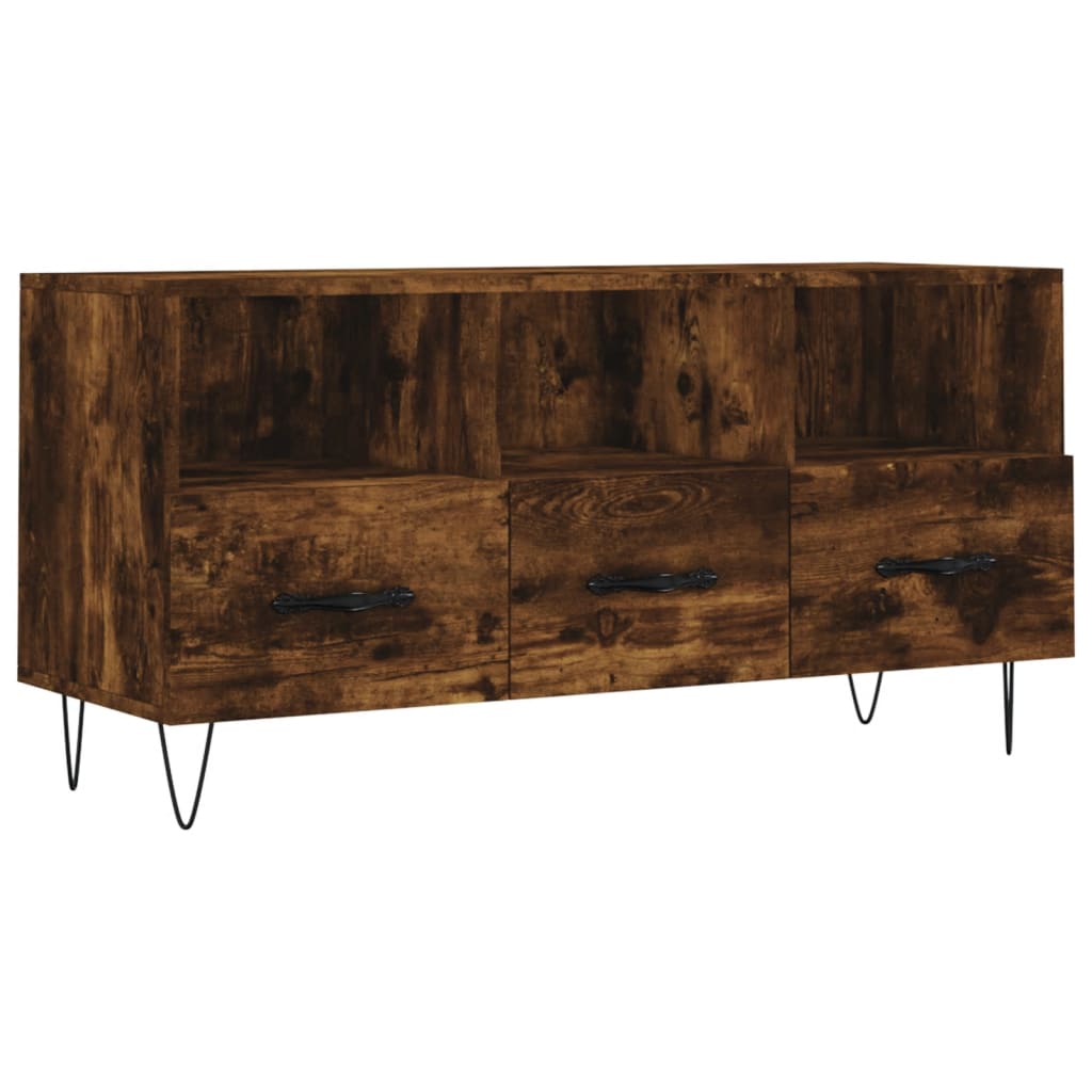 Tv-meubel 102x36x50 cm bewerkt hout