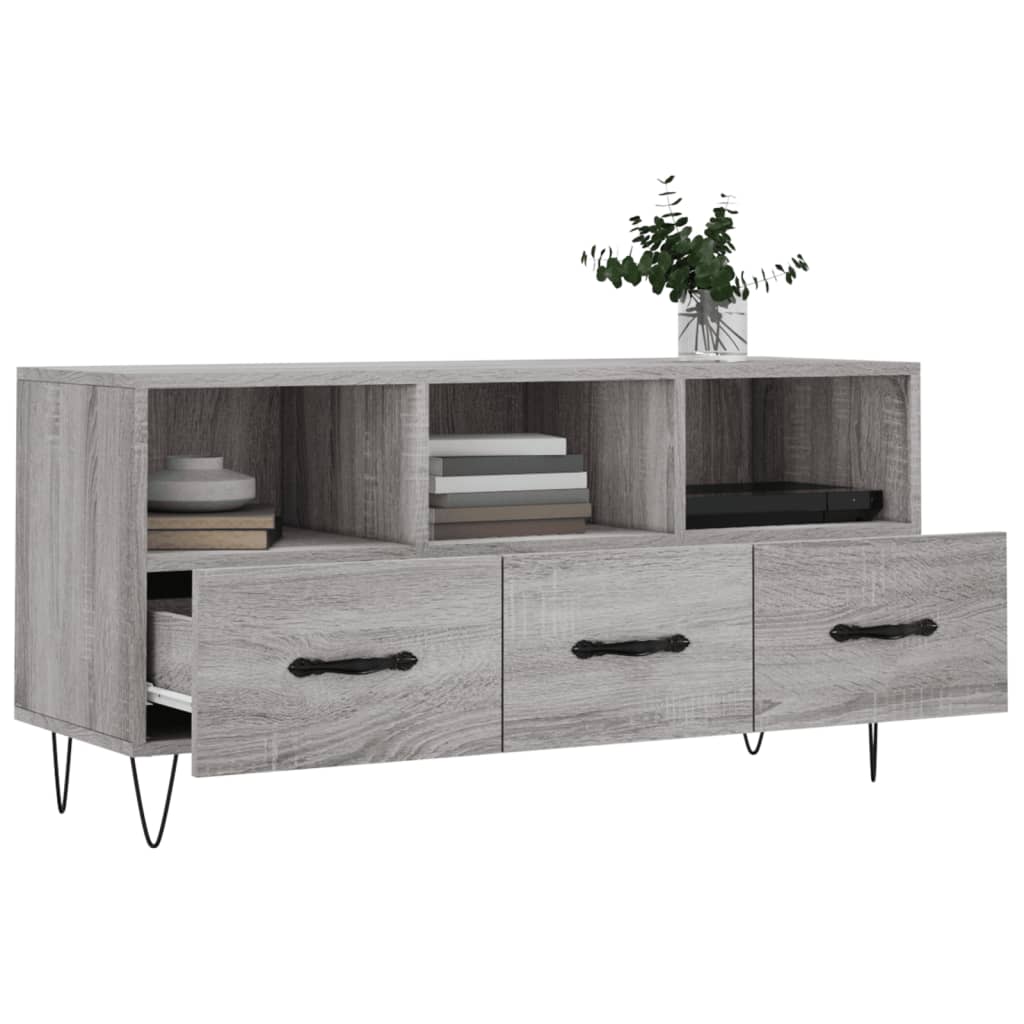 Tv-meubel 102x36x50 cm bewerkt hout