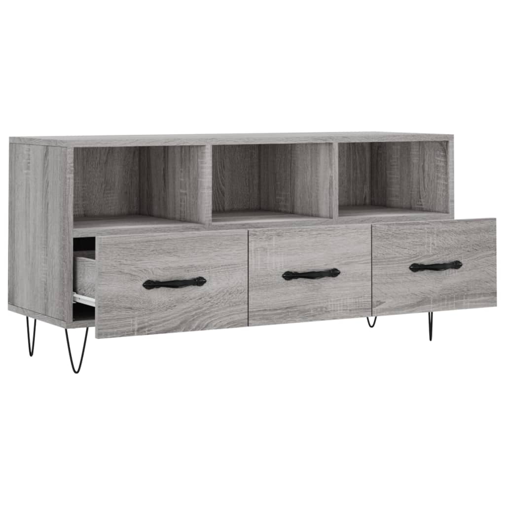 Tv-meubel 102x36x50 cm bewerkt hout