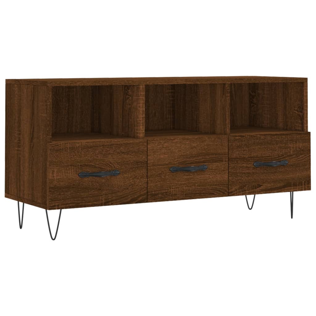 Tv-meubel 102x36x50 cm bewerkt hout