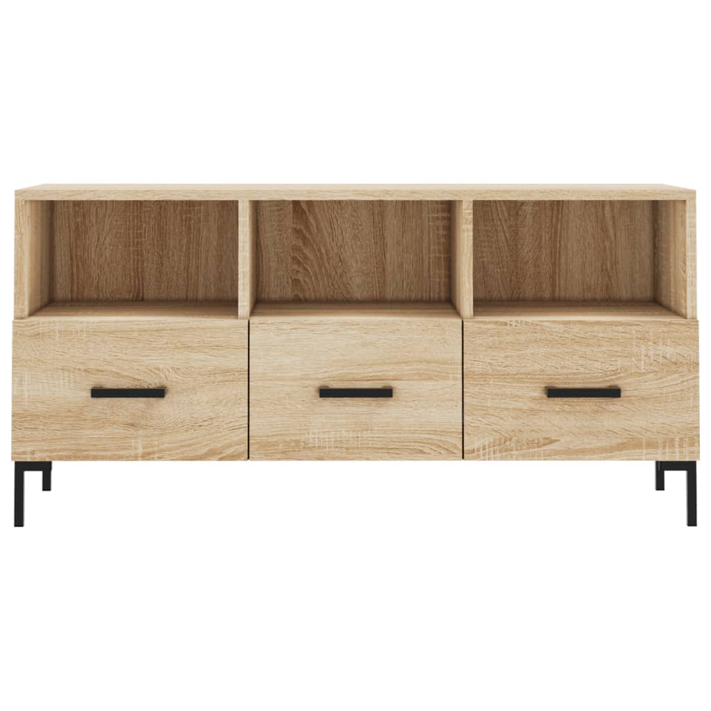 Tv-meubel 102x36x50 cm bewerkt hout eikenkleurig