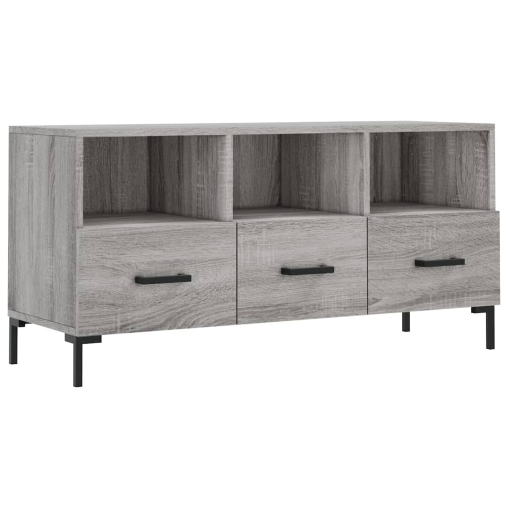 Tv-meubel 102x36x50 cm bewerkt hout eikenkleurig