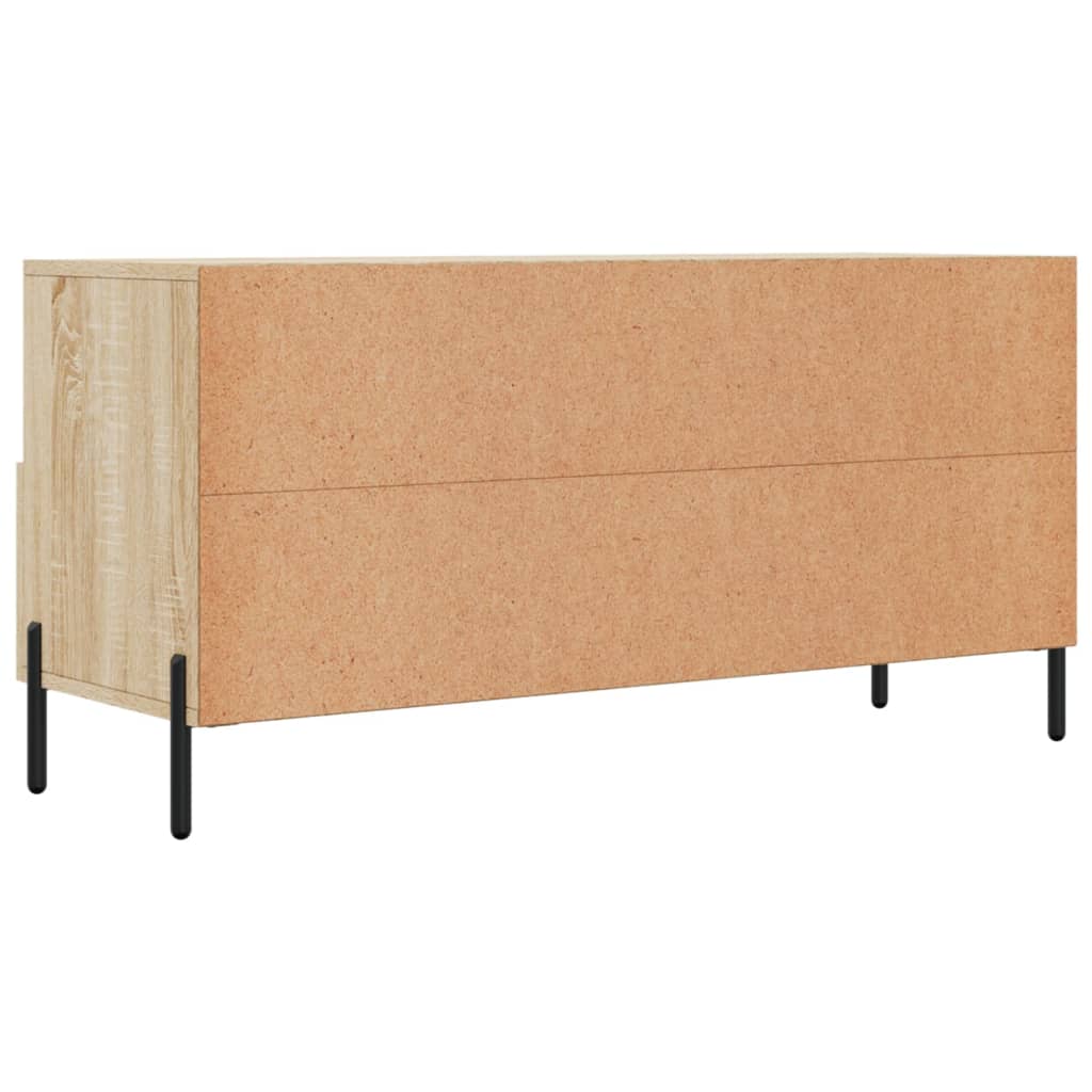 Tv-meubel 102x36x50 cm bewerkt hout eikenkleurig