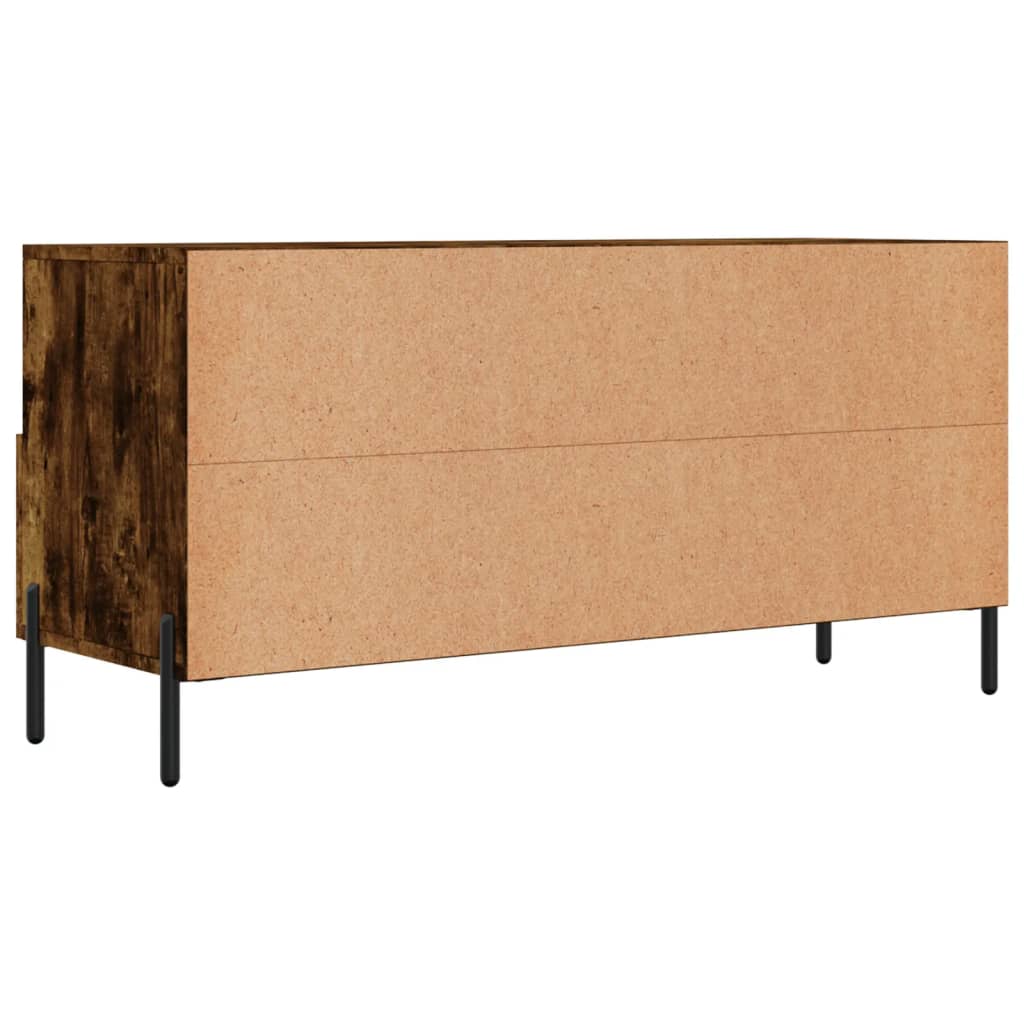 Tv-meubel 102x36x50 cm bewerkt hout eikenkleurig