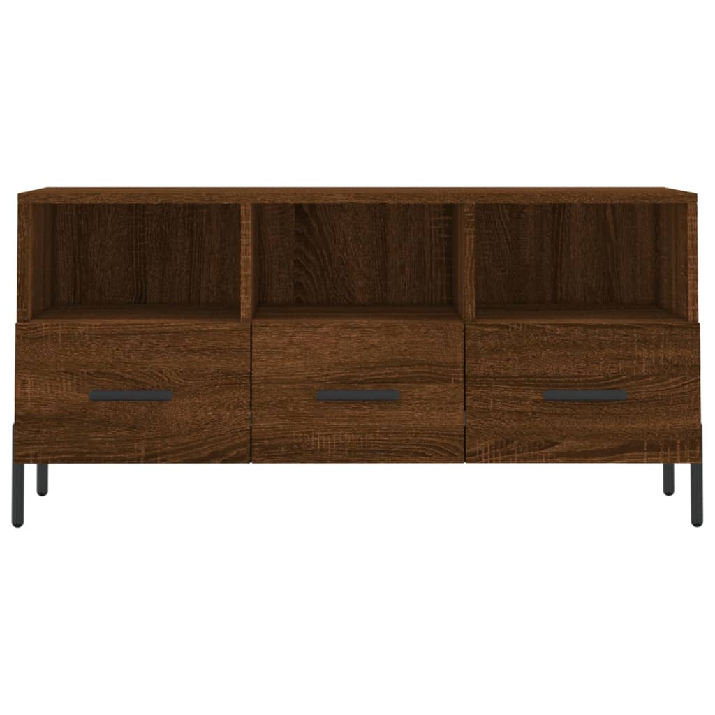 Tv-meubel 102x36x50 cm bewerkt hout eikenkleurig