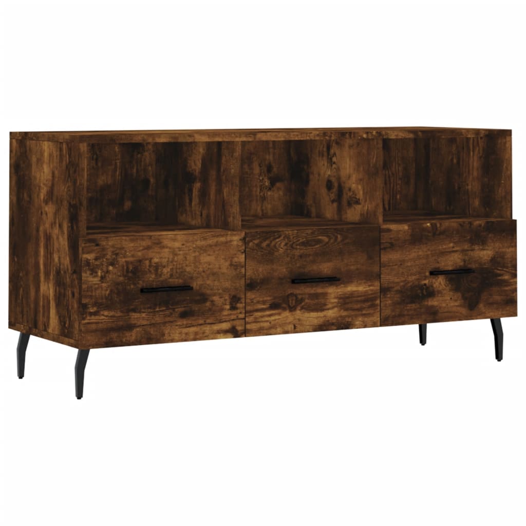 Tv-meubel 102x36x50 cm bewerkt hout eikenkleurig