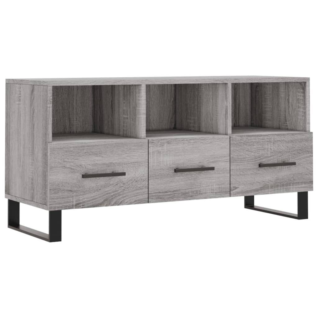 Tv-meubel 102x36x50 cm bewerkt hout eikenkleurig