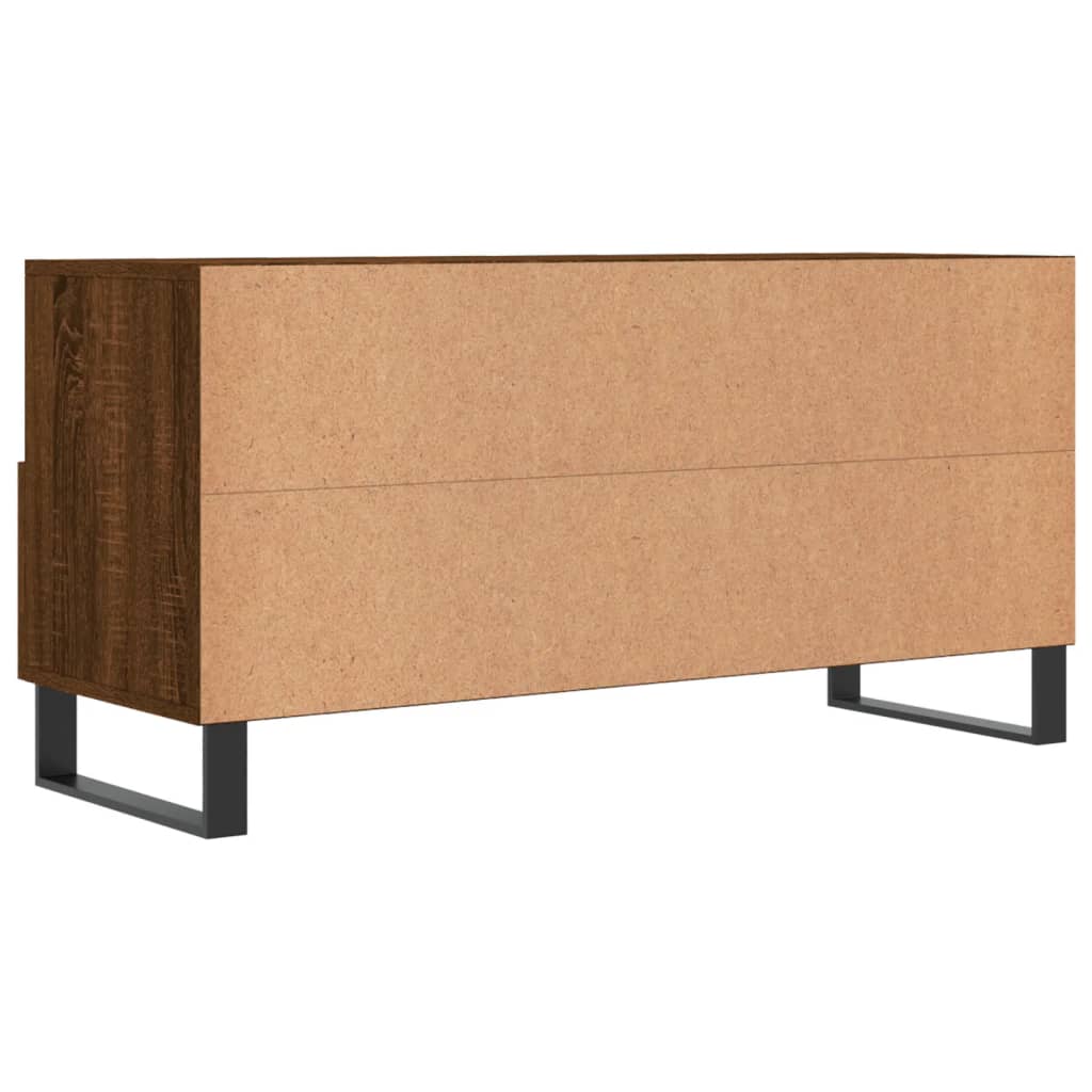 Tv-meubel 102x36x50 cm bewerkt hout eikenkleurig