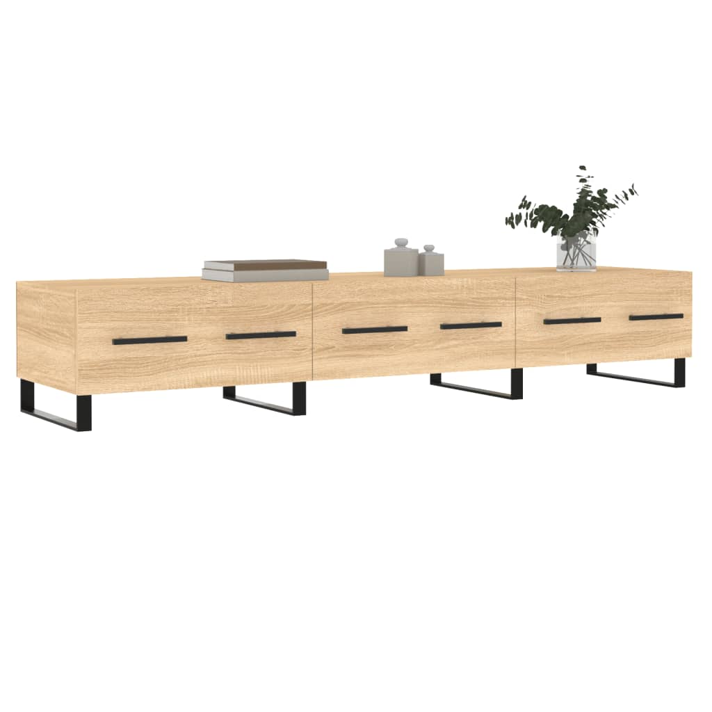 Tv-meubel 150x36x30 cm bewerkt hout eikenkleurig