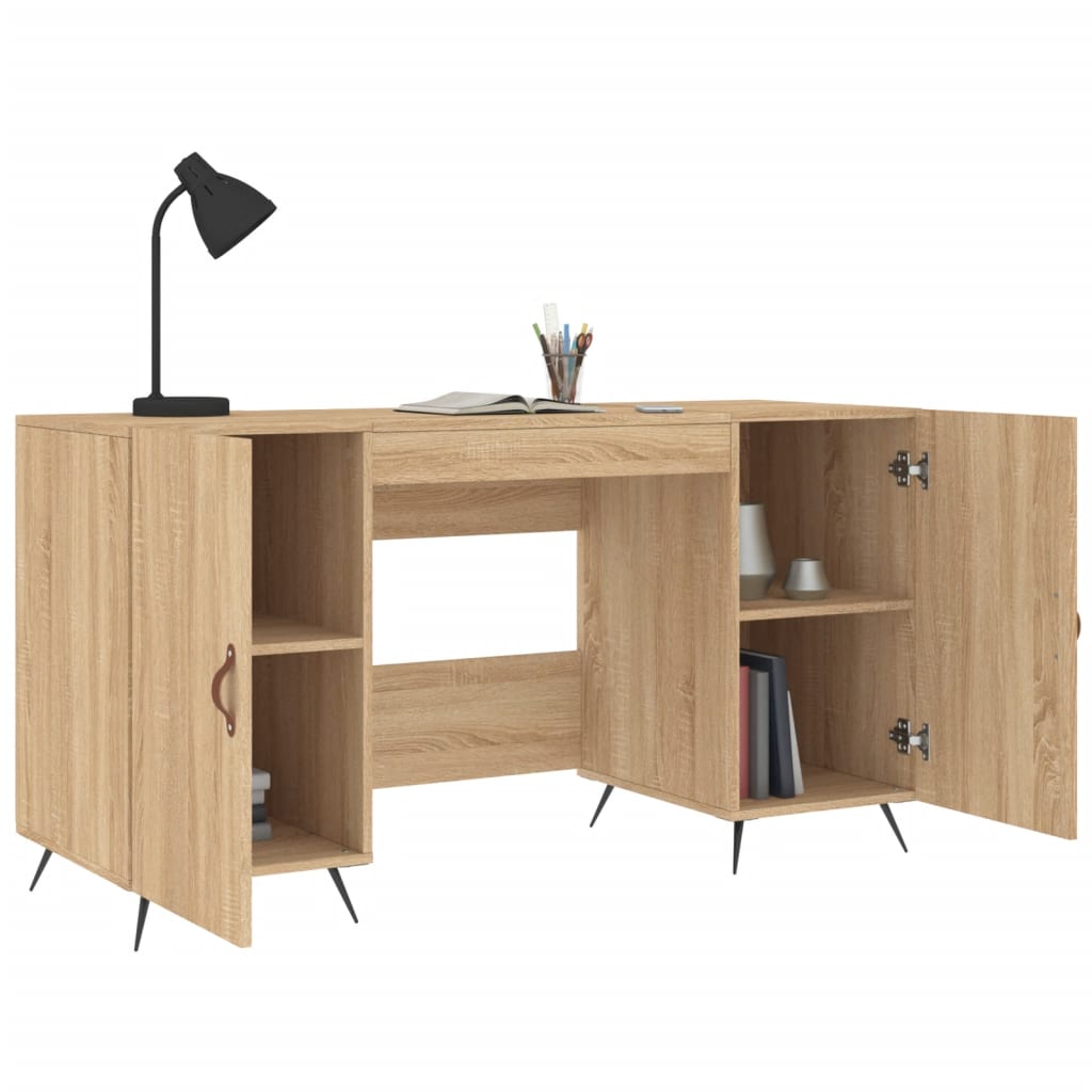 Bureau 140x50x75 cm bewerkt hout