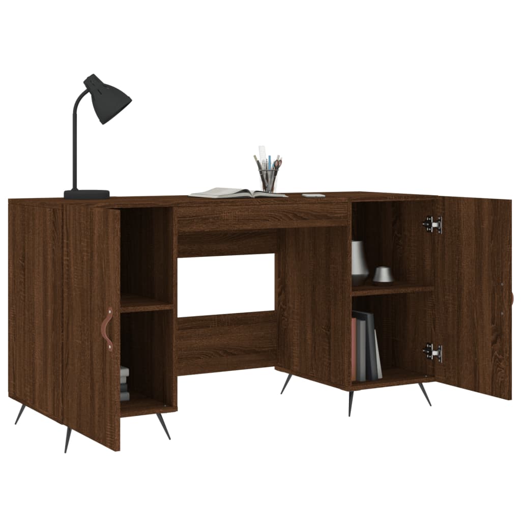 Bureau 140x50x75 cm bewerkt hout