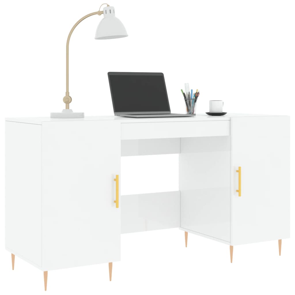 Bureau 140x50x75 cm bewerkt hout