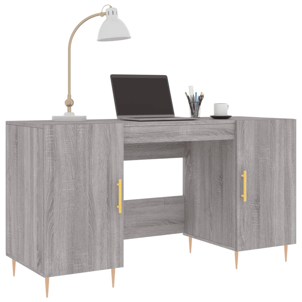 Bureau 140x50x75 cm bewerkt hout