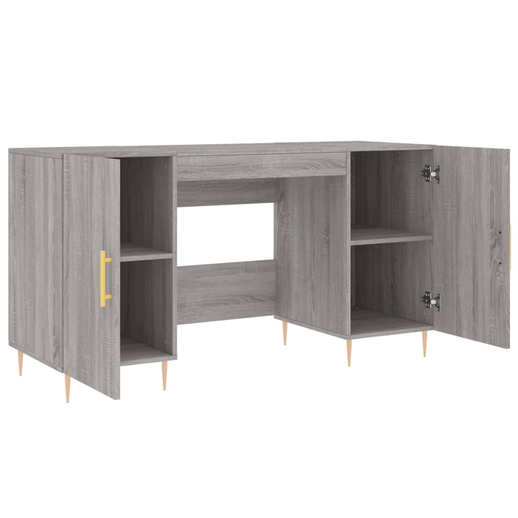 Bureau 140x50x75 cm bewerkt hout