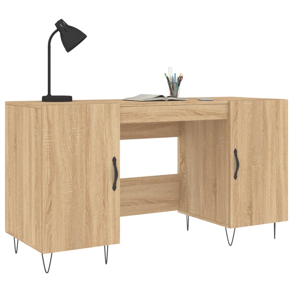 Bureau 140x50x75 cm bewerkt hout