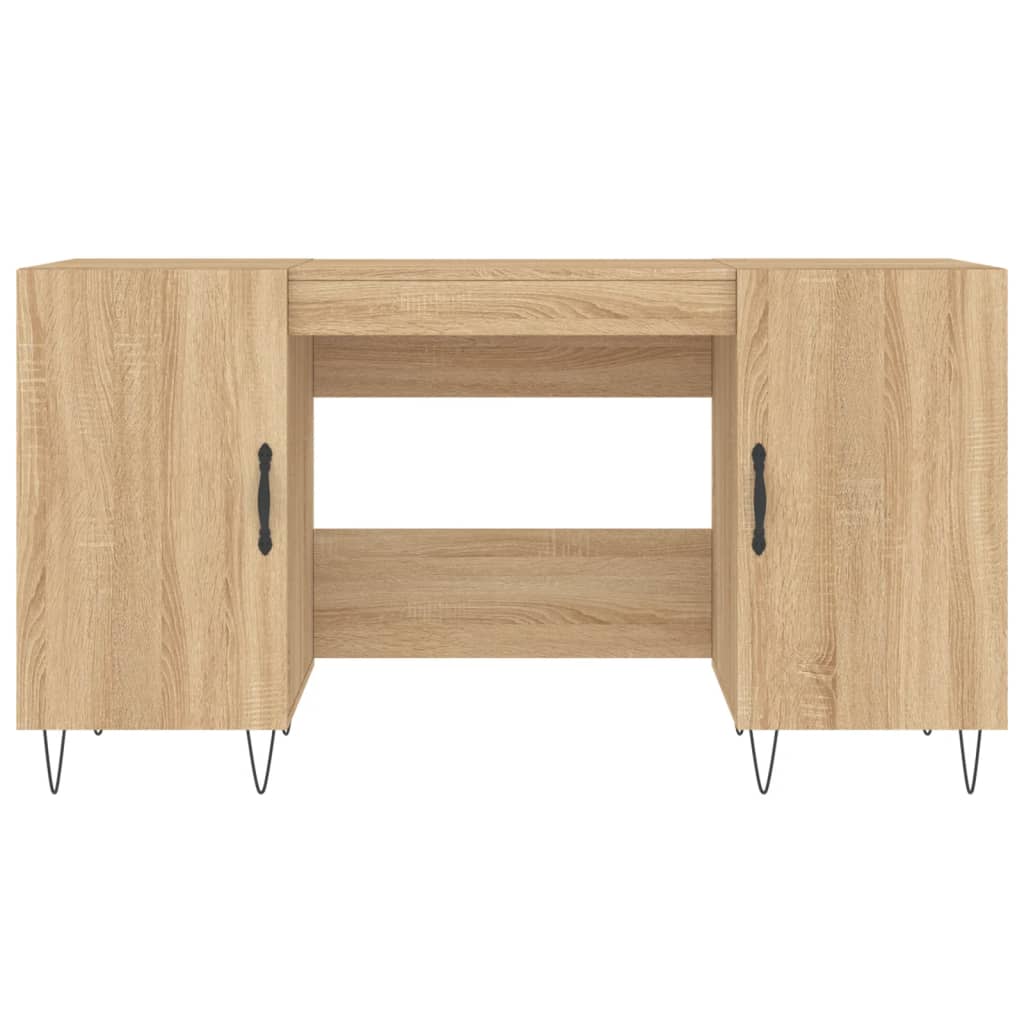 Bureau 140x50x75 cm bewerkt hout