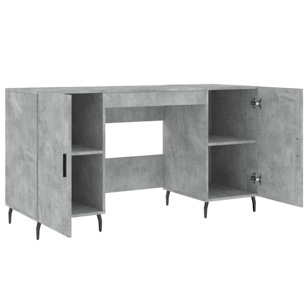 Bureau 140x50x75 cm bewerkt hout bruin eikenkleur