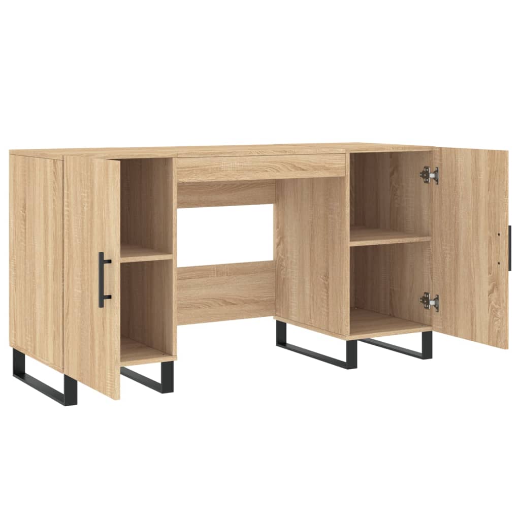 Bureau 140x50x75 cm bewerkt hout