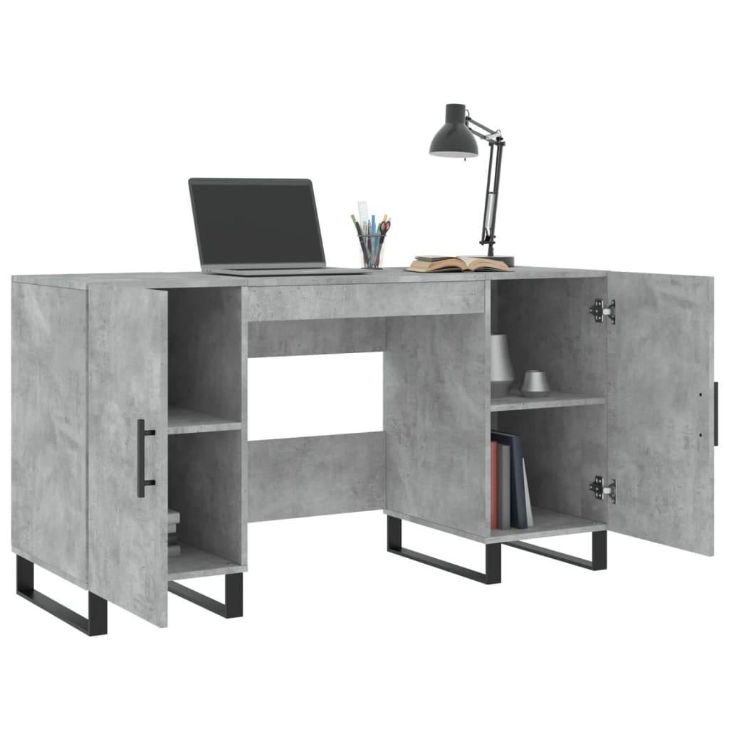 Bureau 140x50x75 cm bewerkt hout