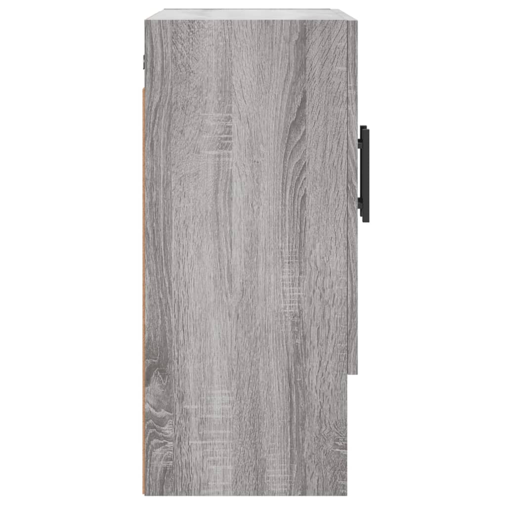 Wandkast 60x31x70 cm bewerkt hout bruin eikenkleur