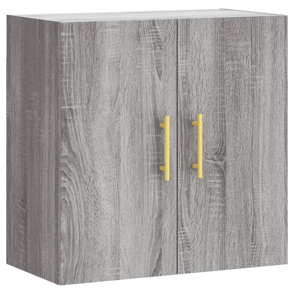 Wandkast 60x31x60 cm bewerkt hout eikenkleurig