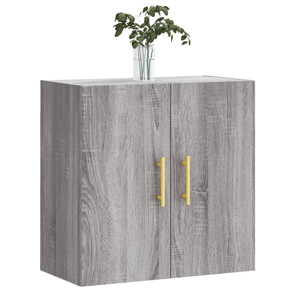 Wandkast 60x31x60 cm bewerkt hout eikenkleurig