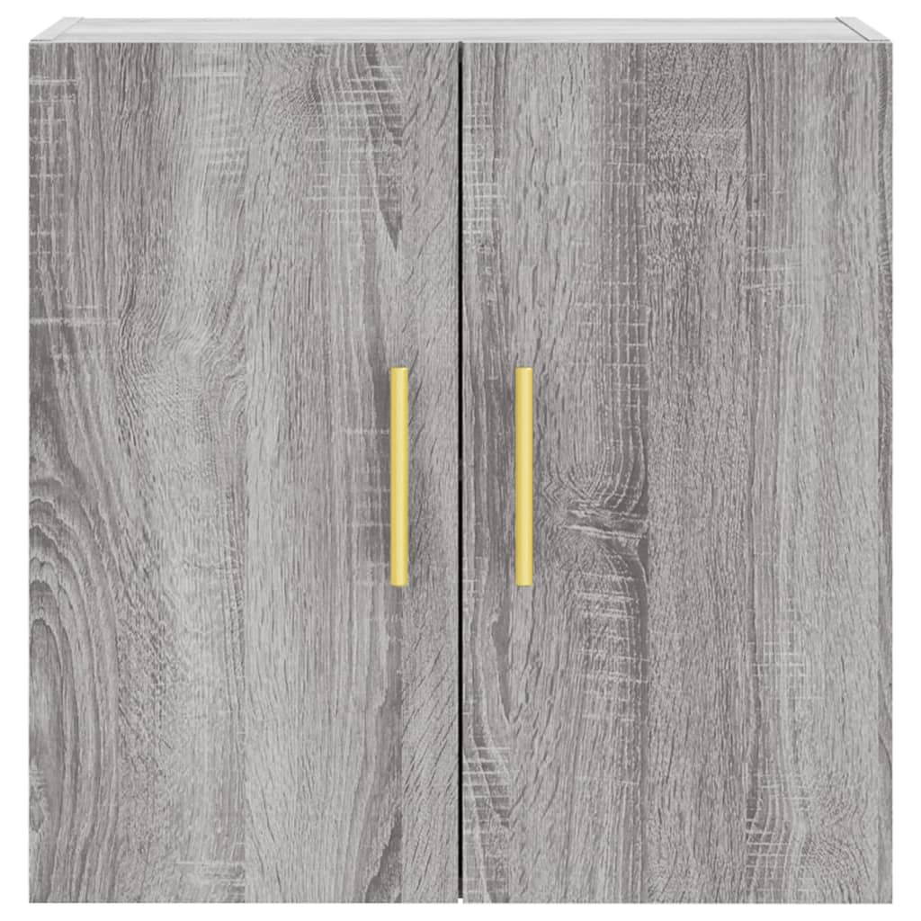 Wandkast 60x31x60 cm bewerkt hout oud houtkleurig