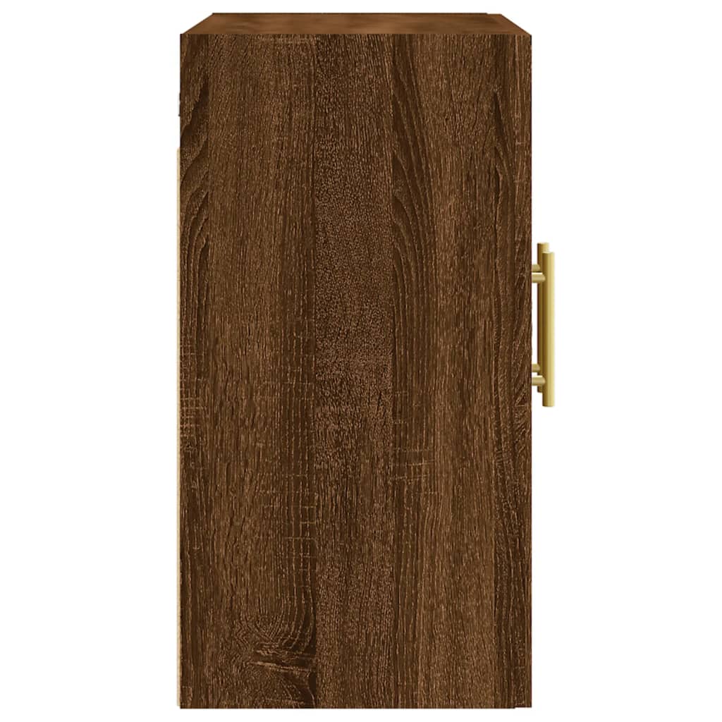 Wandkast 60x31x60 cm bewerkt hout oud houtkleurig