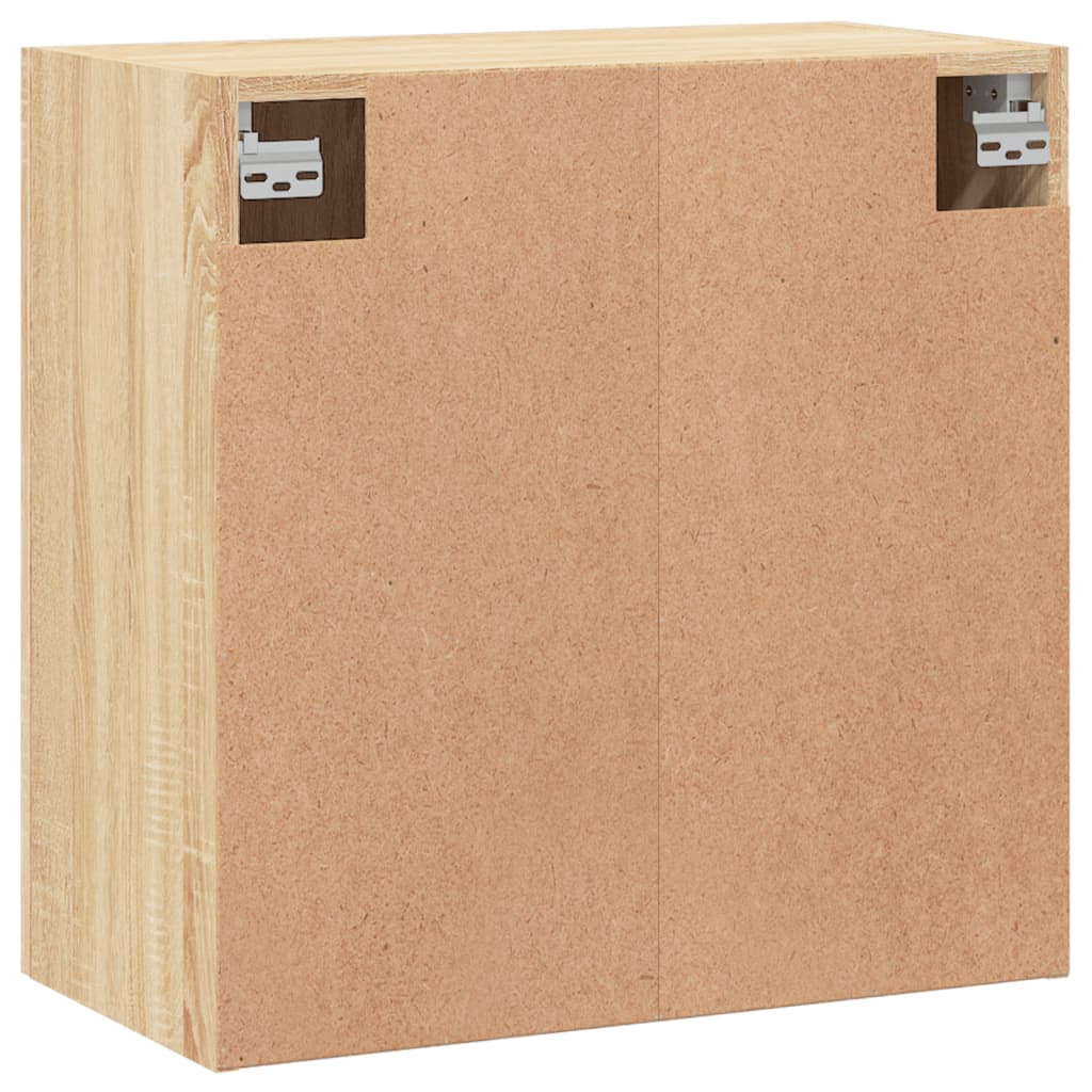 Wandkast 60x31x60 cm bewerkt hout hoogglans wit