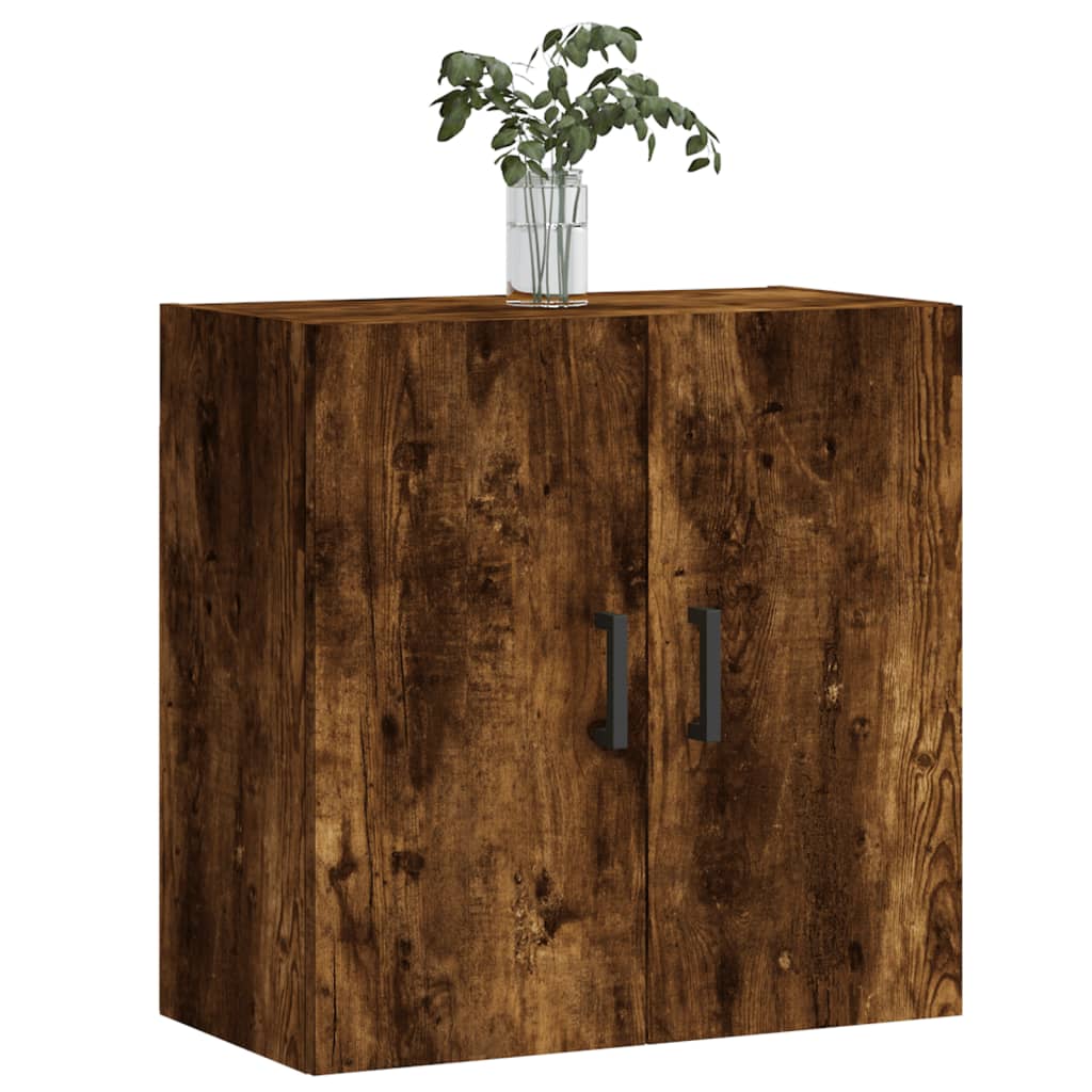 Wandkast 60x31x60 cm bewerkt hout oud houtkleurig