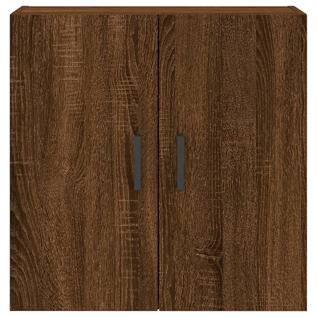 Wandkast 60x31x60 cm bewerkt hout oud houtkleurig