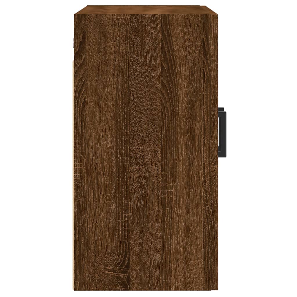 Wandkast 60x31x60 cm bewerkt hout oud houtkleurig