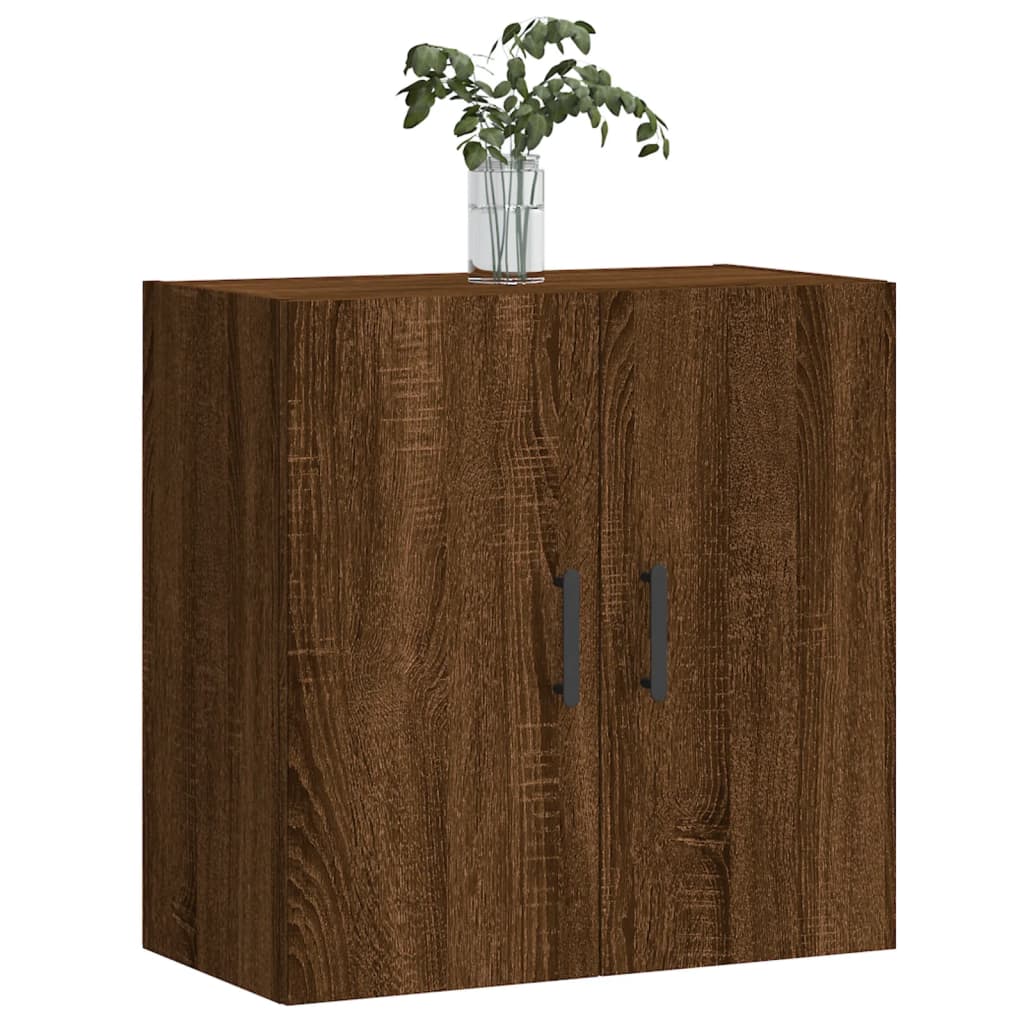 Wandkast 60x31x60 cm bewerkt hout eikenkleurig