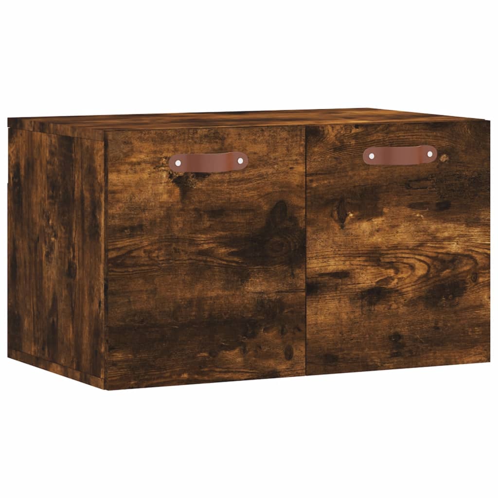 Wandkast 80x36,5x35 cm bewerkt hout wit