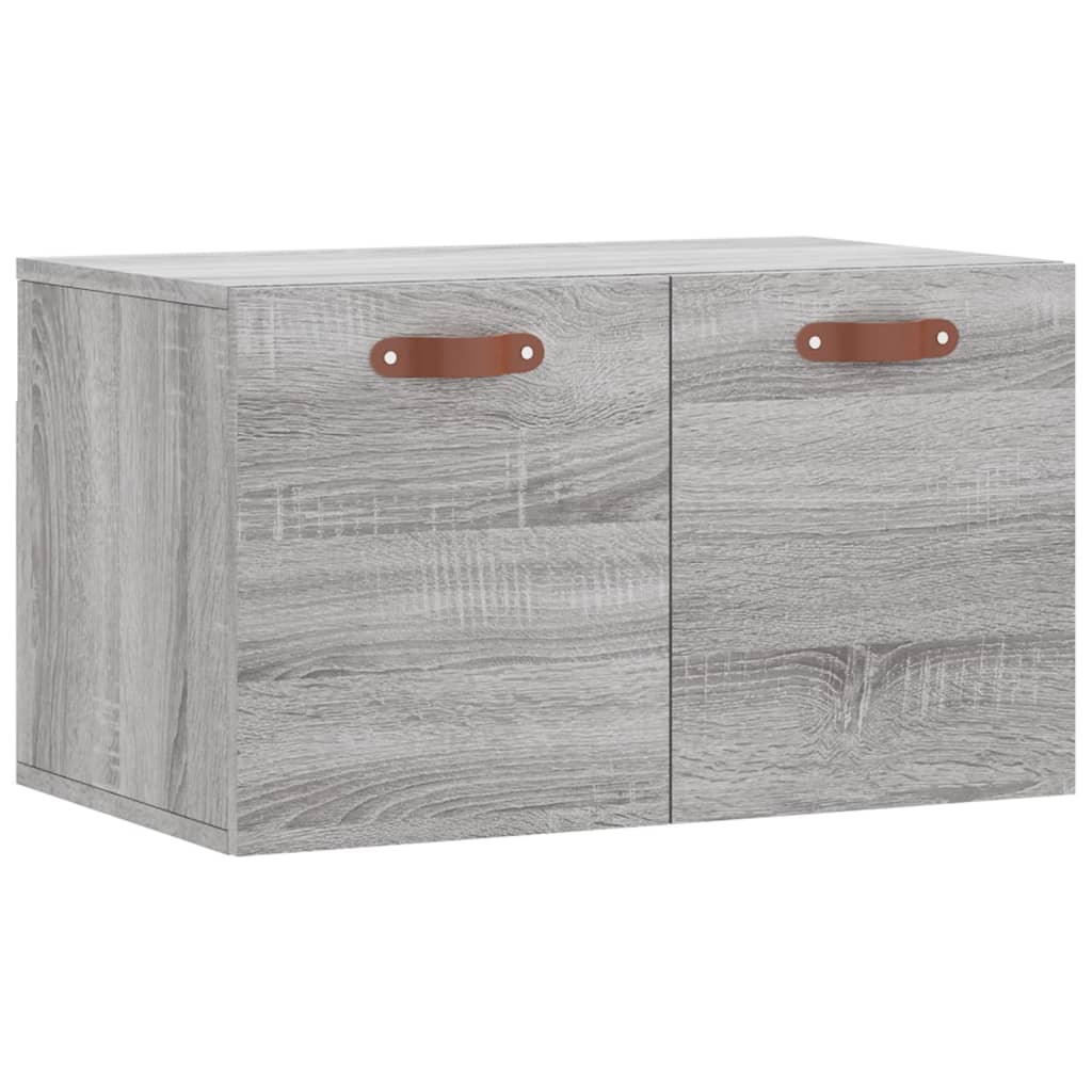 Wandkast 80x36,5x35 cm bewerkt hout wit