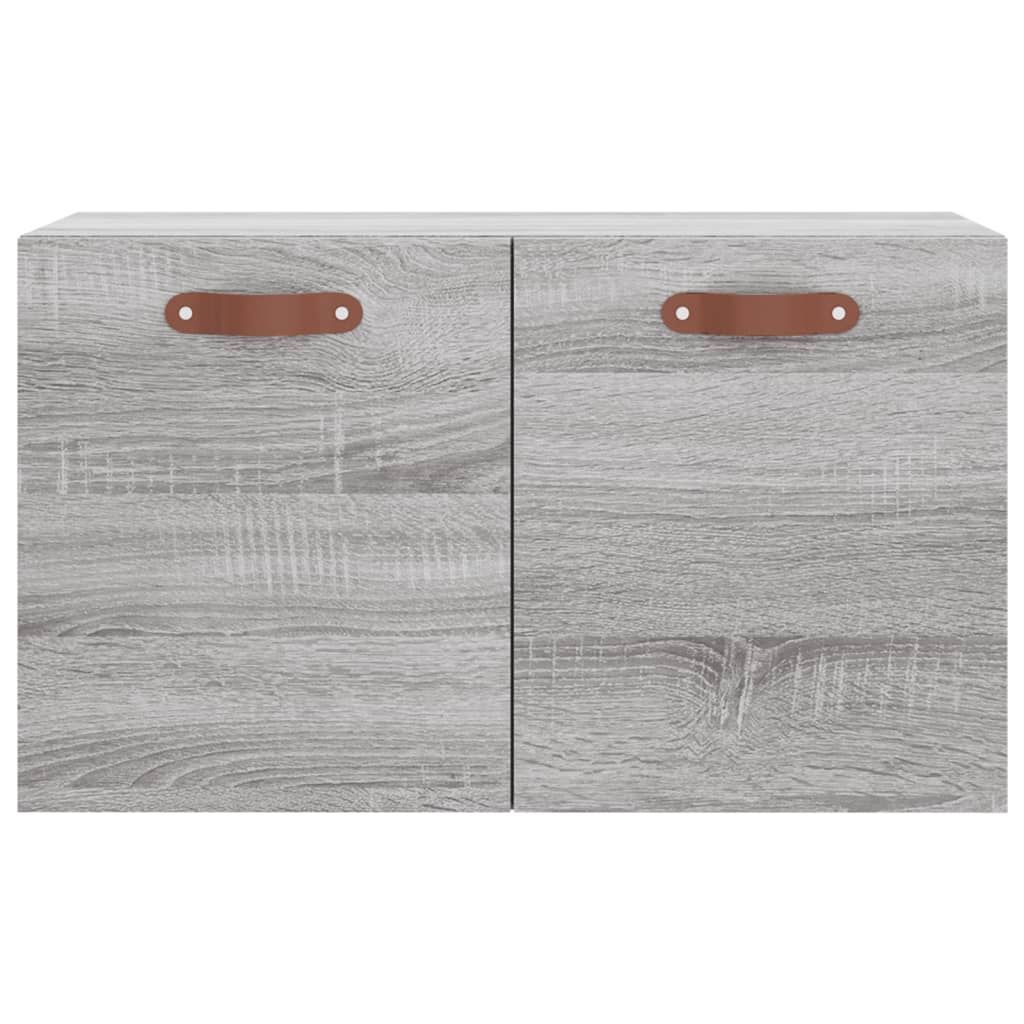 Wandkast 80x36,5x35 cm bewerkt hout wit