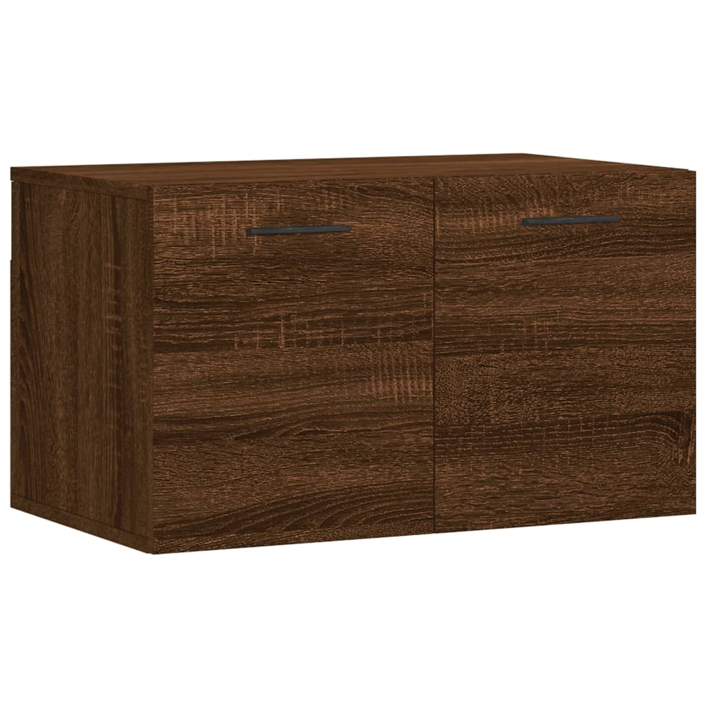 Wandkast 60x36,5x35 cm bewerkt hout hoogglans wit