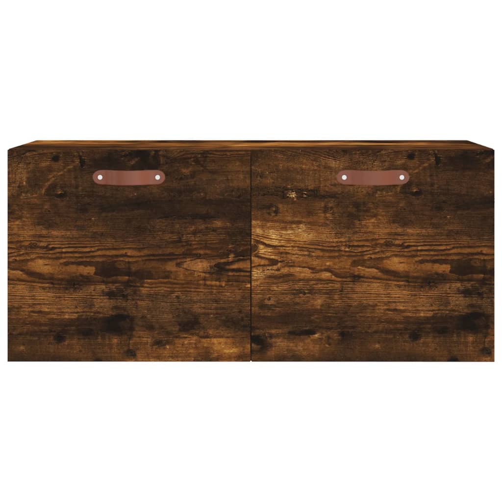 Wandkast 80x36,5x35 cm bewerkt hout wit