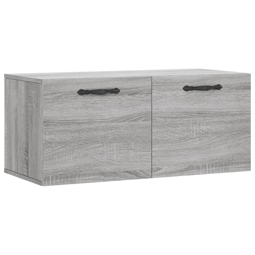 Wandkast 100x36,5x35 cm bewerkt hout sonoma eikenkleurig