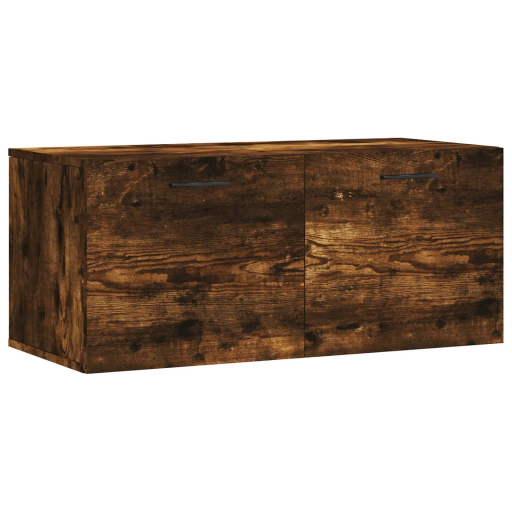 Wandkast 60x36,5x35 cm bewerkt hout hoogglans wit