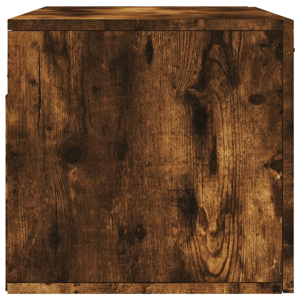 Wandkast 60x36,5x35 cm bewerkt hout hoogglans wit