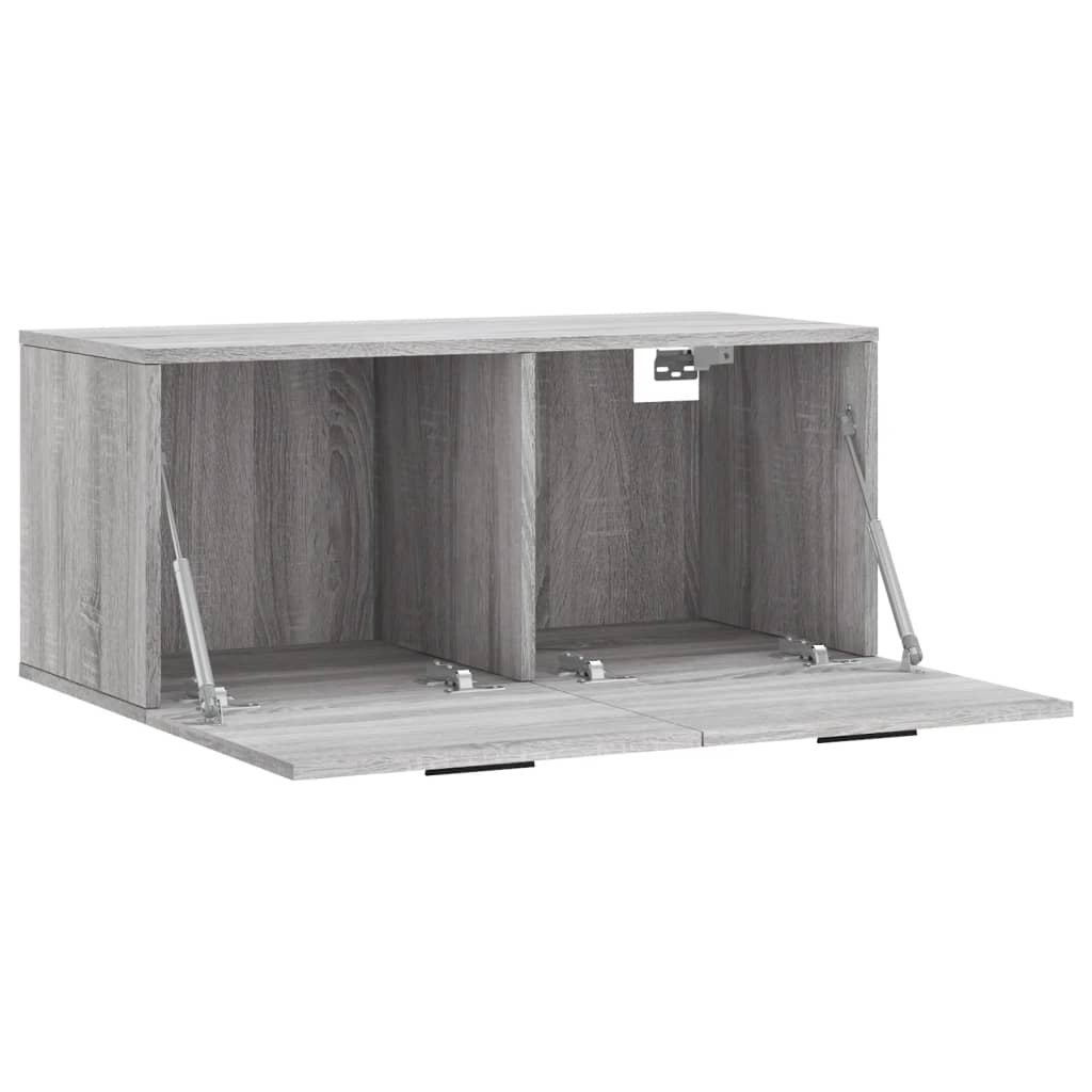 Wandkast 60x36,5x35 cm bewerkt hout hoogglans wit