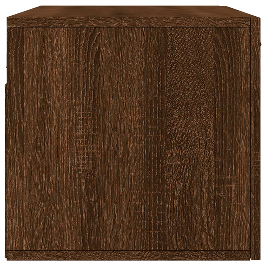 Wandkast 60x36,5x35 cm bewerkt hout hoogglans wit