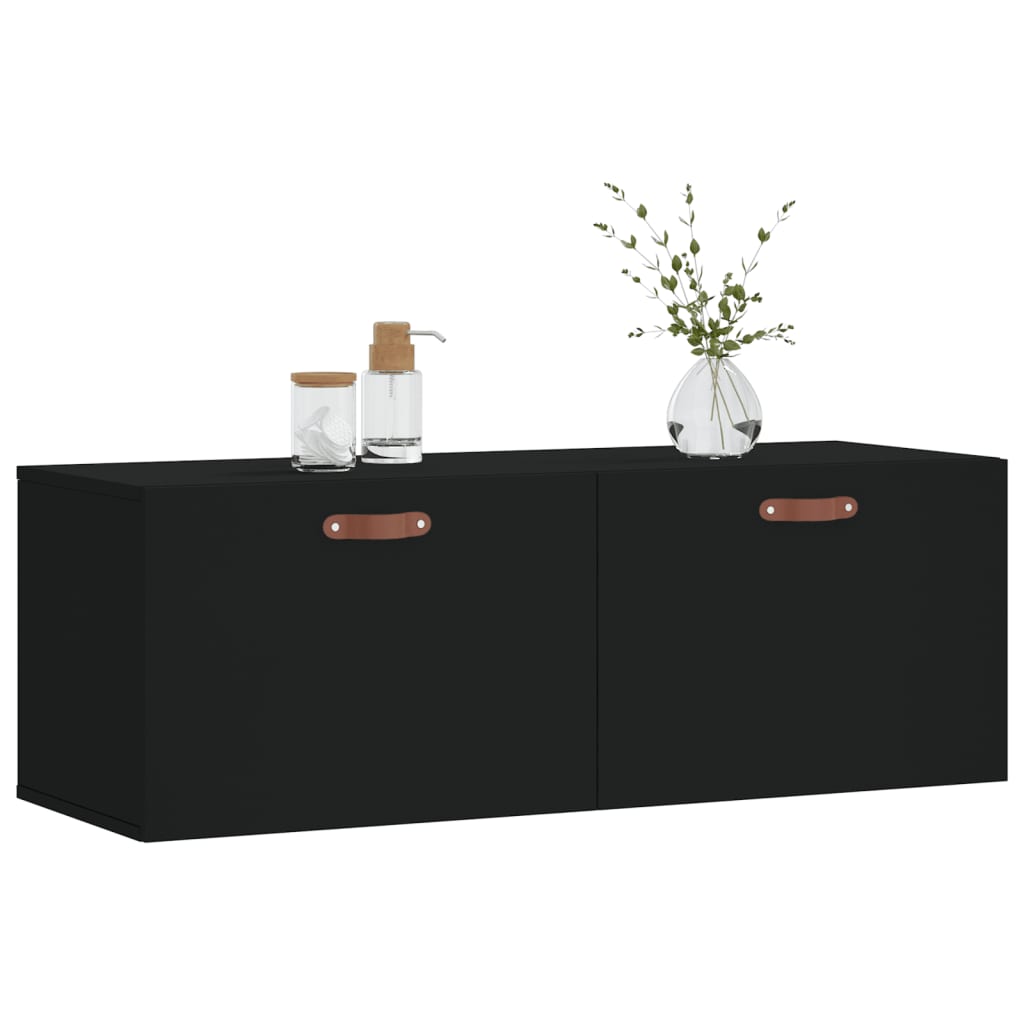 Wandkast 80x36,5x35 cm bewerkt hout wit