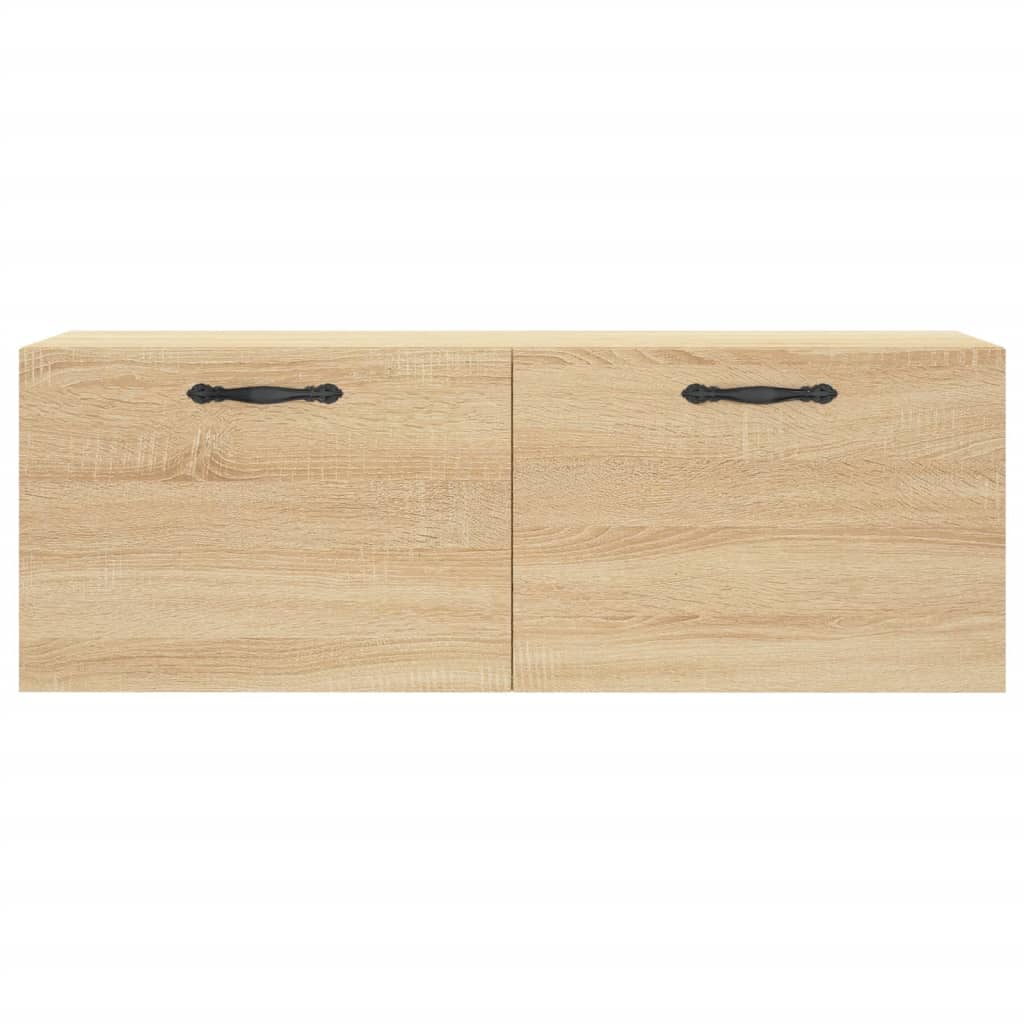 Wandkast 100x36,5x35 cm bewerkt hout sonoma eikenkleurig