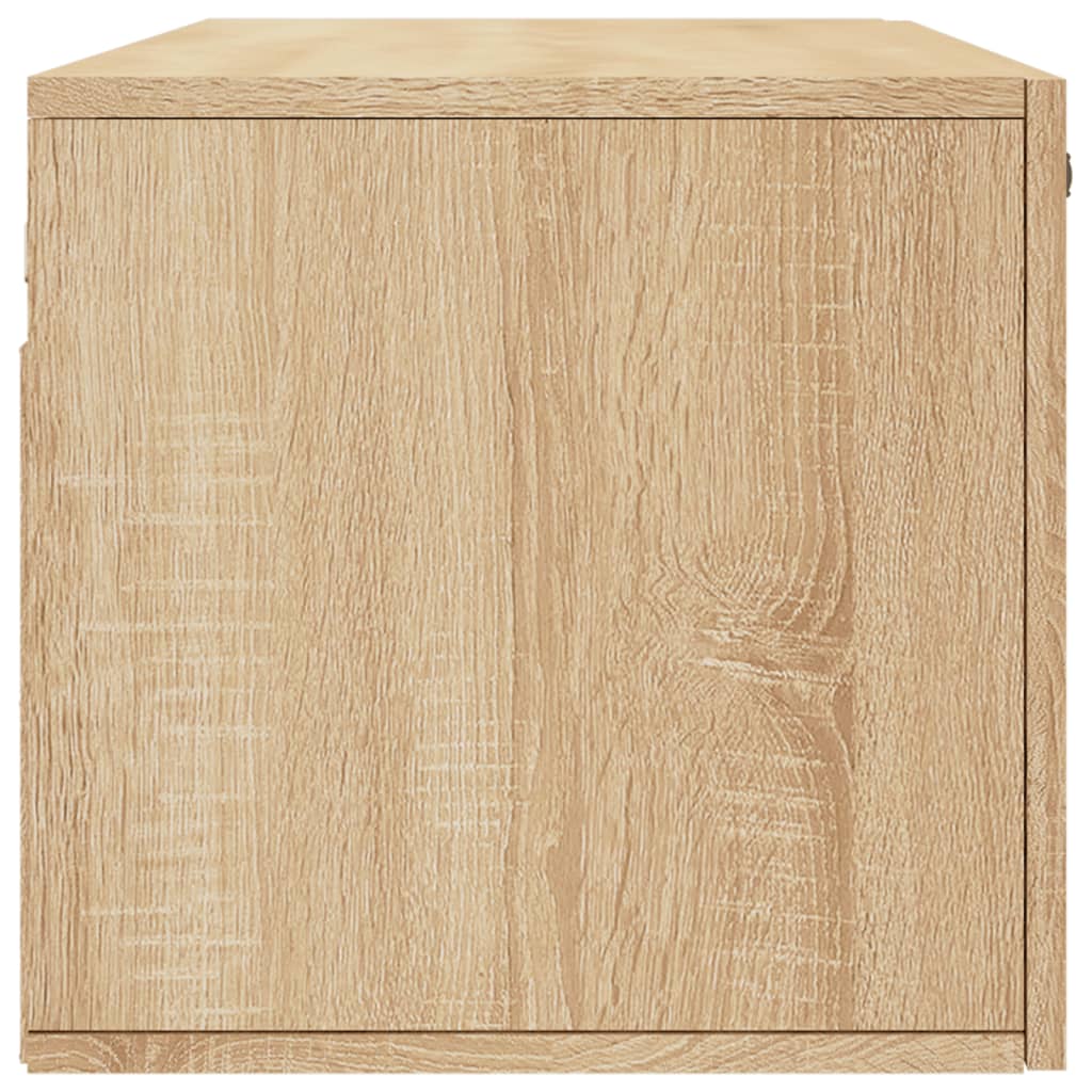 Wandkast 100x36,5x35 cm bewerkt hout sonoma eikenkleurig