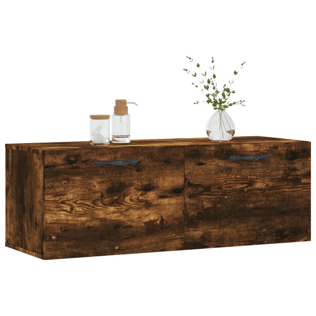 Wandkast 100x36,5x35 cm bewerkt hout sonoma eikenkleurig